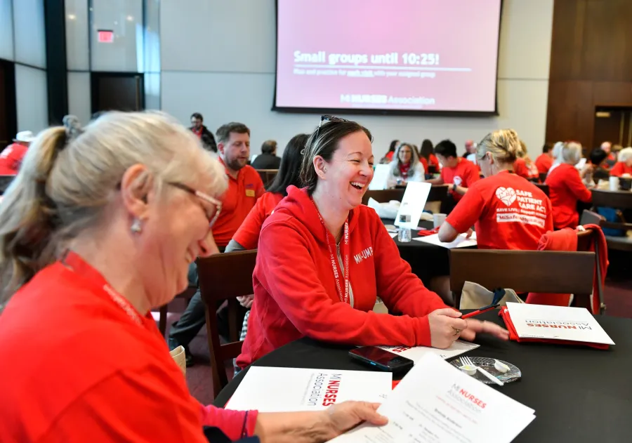 Nurses at a group event 